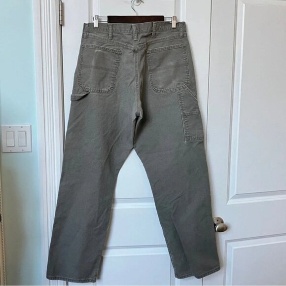 Vintage Rustler Gray Carpenter Cargo Utility Workwear Jeans - Picture 8 of 8